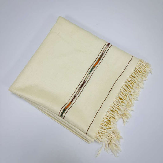 Beige Wool Shawl – 100% Pure Soft Luxury