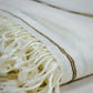 Half White Wool Shawl – 100% Pure & Timeless