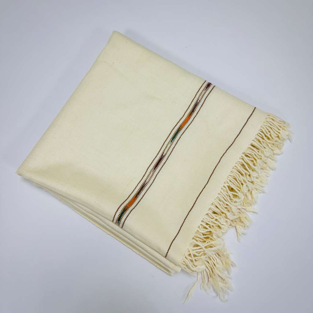 Beige Wool Shawl – 100% Pure Soft Luxury