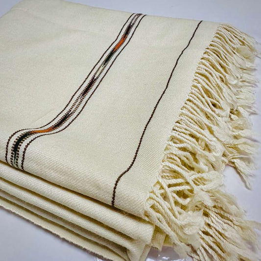 Beige Wool Shawl – 100% Pure Soft Luxury