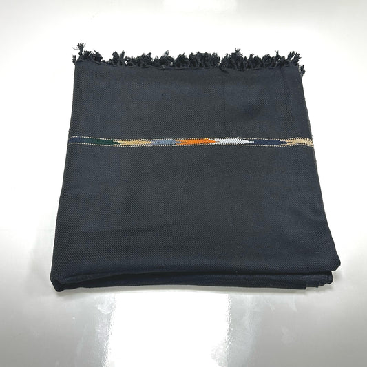 Black Shawl with Border – Stylish, Graceful & Premium